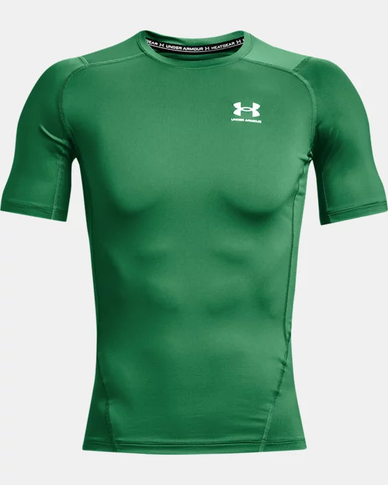 Under Armour Men&#39;s HeatGear® Short Sleeve Shirt: 1361518 Apparel Under Armour Kelly Green Small 