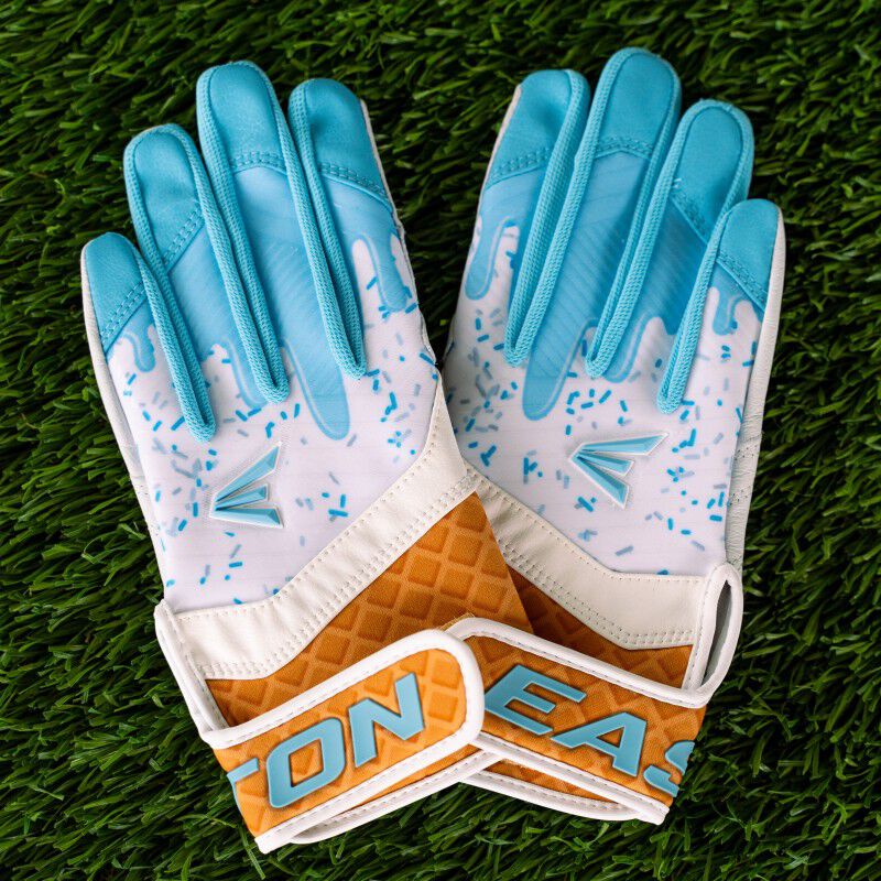 Easton Walk-Off Ethos Sugar Rush Youth Batting Gloves (Light Blue): WOBGY25 Equipment Easton 