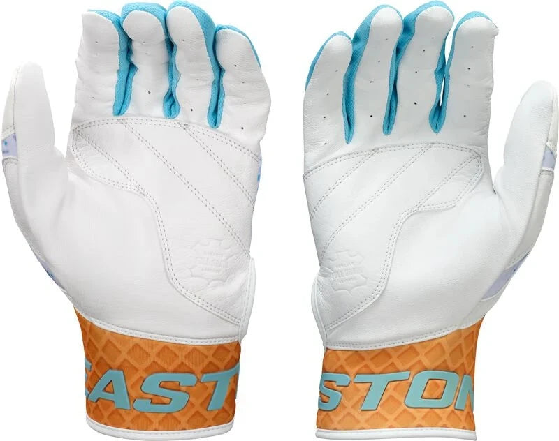 Easton Walk-Off Ethos Sugar Rush Youth Batting Gloves (Light Blue): WOBGY25 Equipment Easton Youth Large Light Blue 
