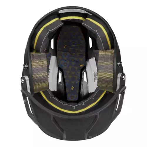 Rawlings Mach Hi-Viz Fastpitch Softball Batting Helmet With Integrated Facemask: MCHVIZ Equipment Easton Junior Royal 