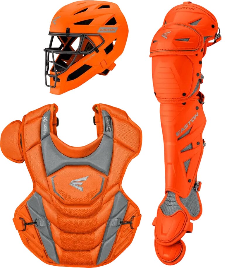 Easton MAV-X Boxed Adult Catcher's Gear Set: MAVXKITL Equipment Easton Orange 