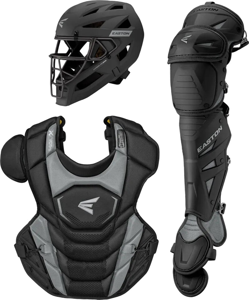 Easton MAV-X Boxed Adult Catcher's Gear Set: MAVXKITL Equipment Easton Black 
