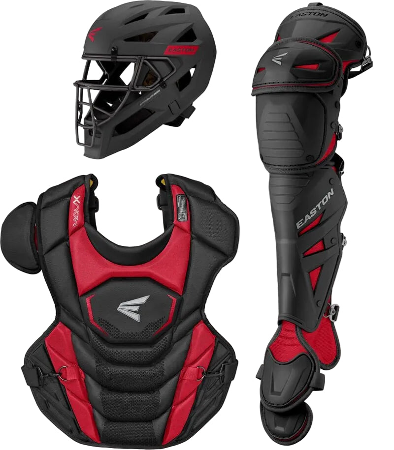 Easton MAV-X Boxed Adult Catcher's Gear Set: MAVXKITL Equipment Easton Orange 