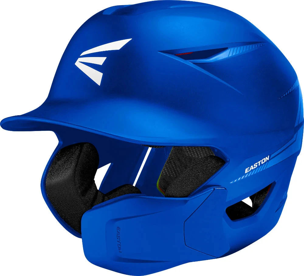 Easton Pro Max Batting Helmet with Multi-Adjust Jaw Guard: PMXMJG Equipment Easton Royal Medium-Large 