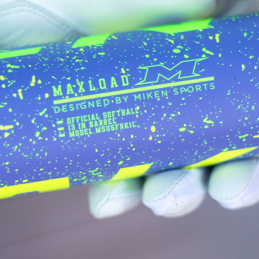 2026 Miken Freak Splatter USSSA Maxload 1-Piece Slowpitch Softball Bat: MSU6FRK1L Bats Miken 