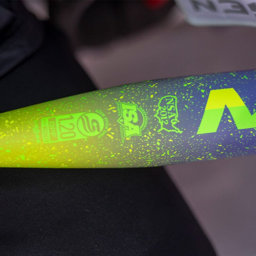 2026 Miken Freak Splatter USSSA Maxload 1-Piece Slowpitch Softball Bat: MSU6FRK1L Bats Miken 