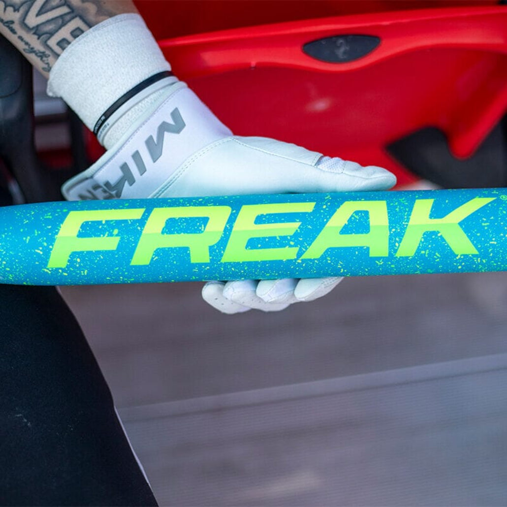 2026 Miken Freak Splatter USSSA Maxload 2-Piece Slowpitch Softball Bat: MSU6FRKL Bats Miken 