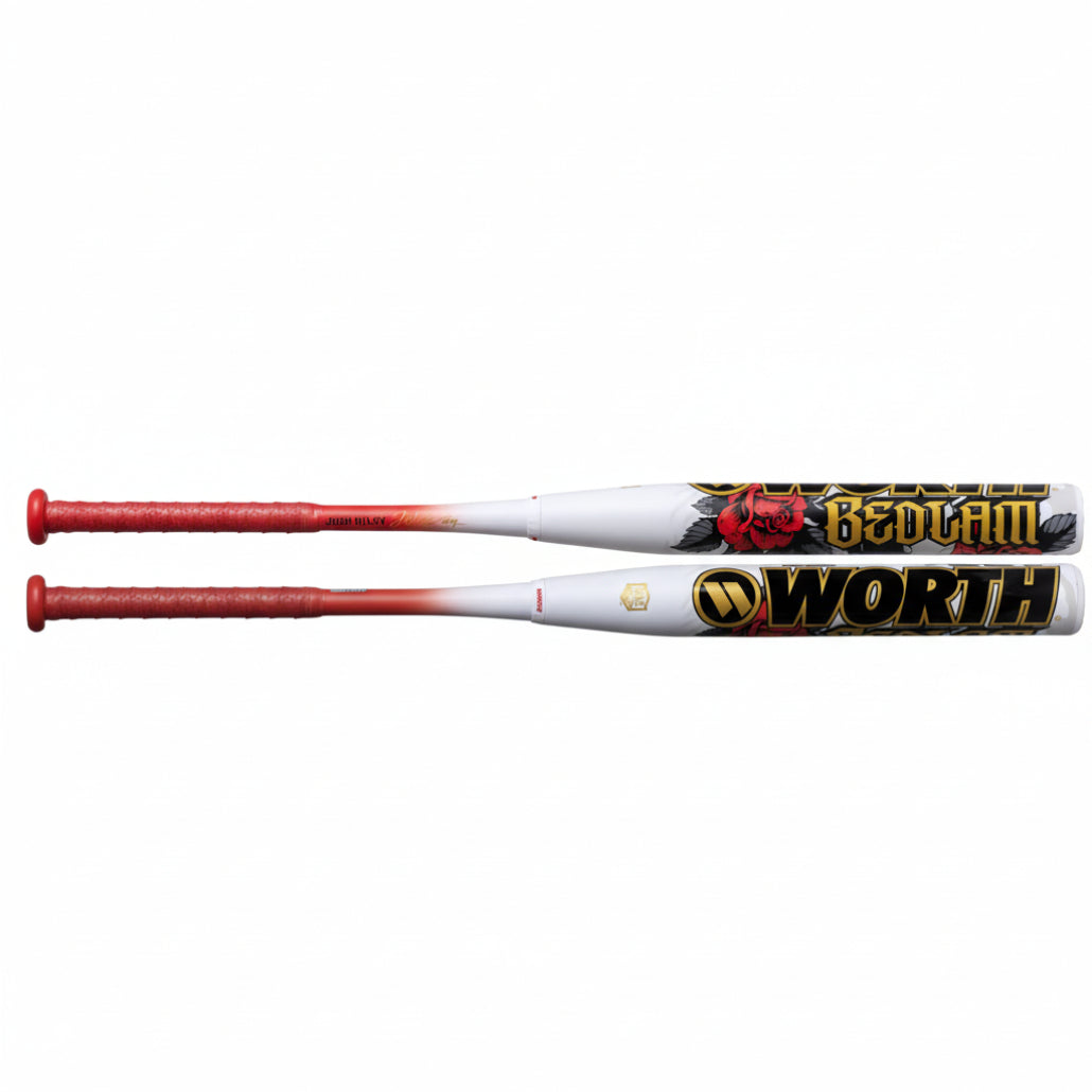 2026 Worth Bedlam Josh Riley XL 13.5" USA (ASA) End-Loaded 2-Piece Slowpitch Softball Bat : WSA6JRBEDL Bats Worth 