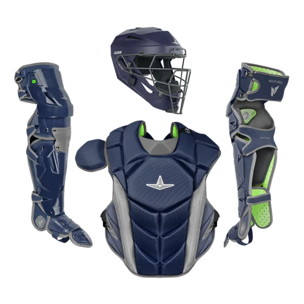 All-Star MVP-PRO SERIES™ ADULT CATCHING SET: CKCC-5-LGE Equipment All-Star Navy/Graphite 