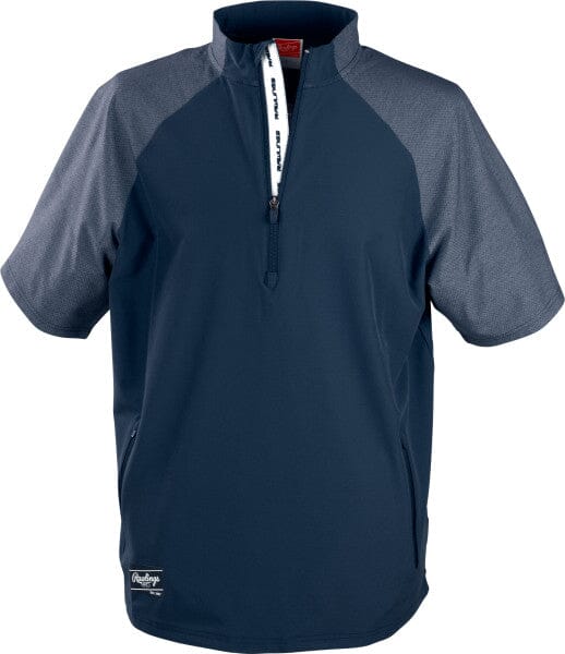 Rawlings Adult Colorsync Short-Sleeve Cage Jacket: CSSSJ2 Apparel Rawlings Small Navy 