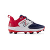 New Balance Fresh Foam Velo v3 Molded Low Women's Softball Cleat Footwear New Balance 5 Red-White-Blue 