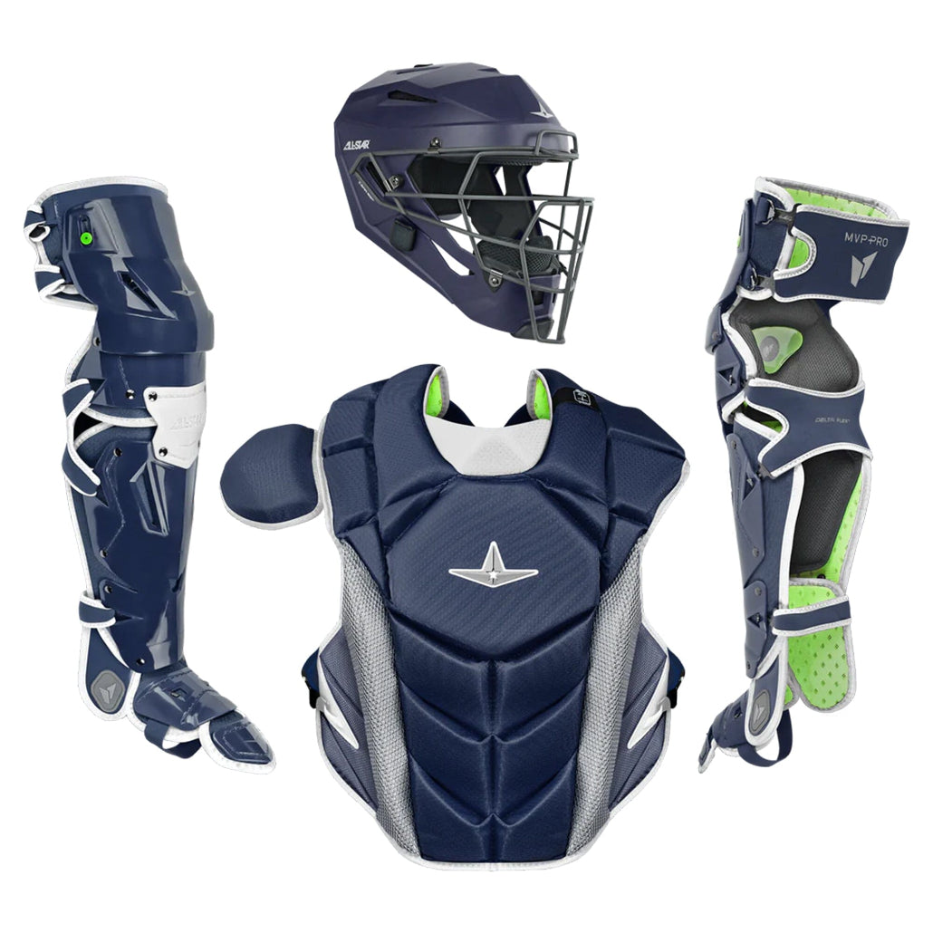 All-Star MVP-PRO SERIES™ ADULT CATCHING SET: CKCC-5-LGE Equipment All-Star Navy/White 