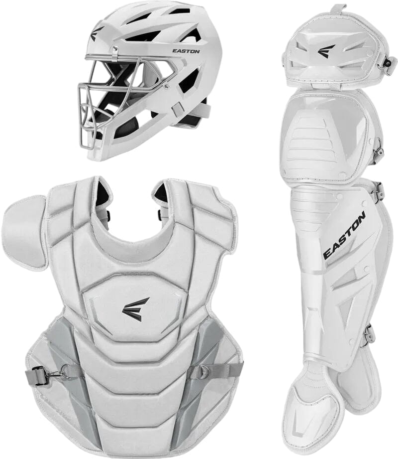 Easton Phenom Boxed Intermediate Catcher's Gear Set: PHENOMKITM Equipment Easton White 