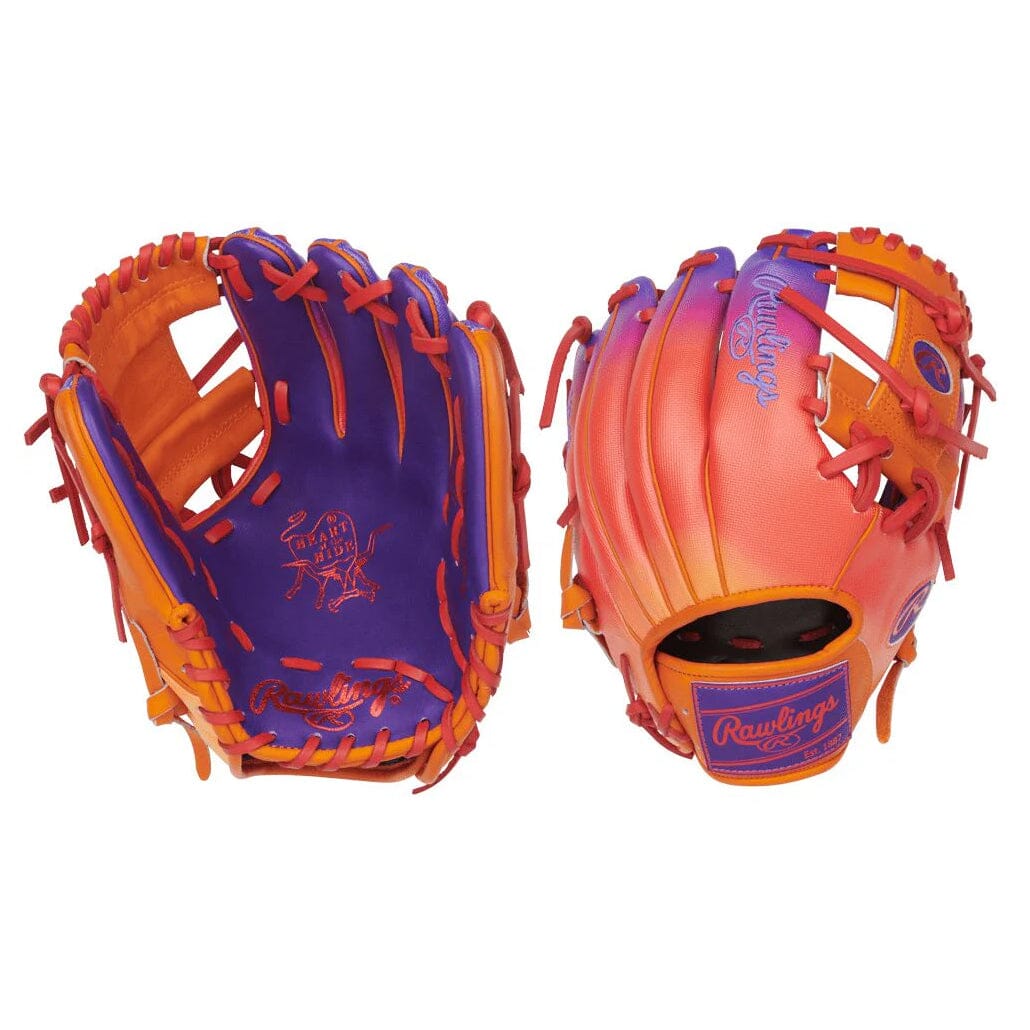 2026 Rawlings Heart-of-the-Hide Fun Burst Series 11.5 Inch Baseball Glove: PROR204-2PUO Equipment Rawlings 