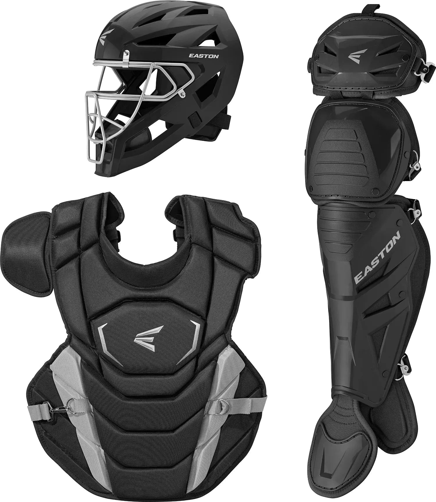 Easton Phenom Boxed Intermediate Catcher's Gear Set: PHENOMKITM Equipment Easton White 