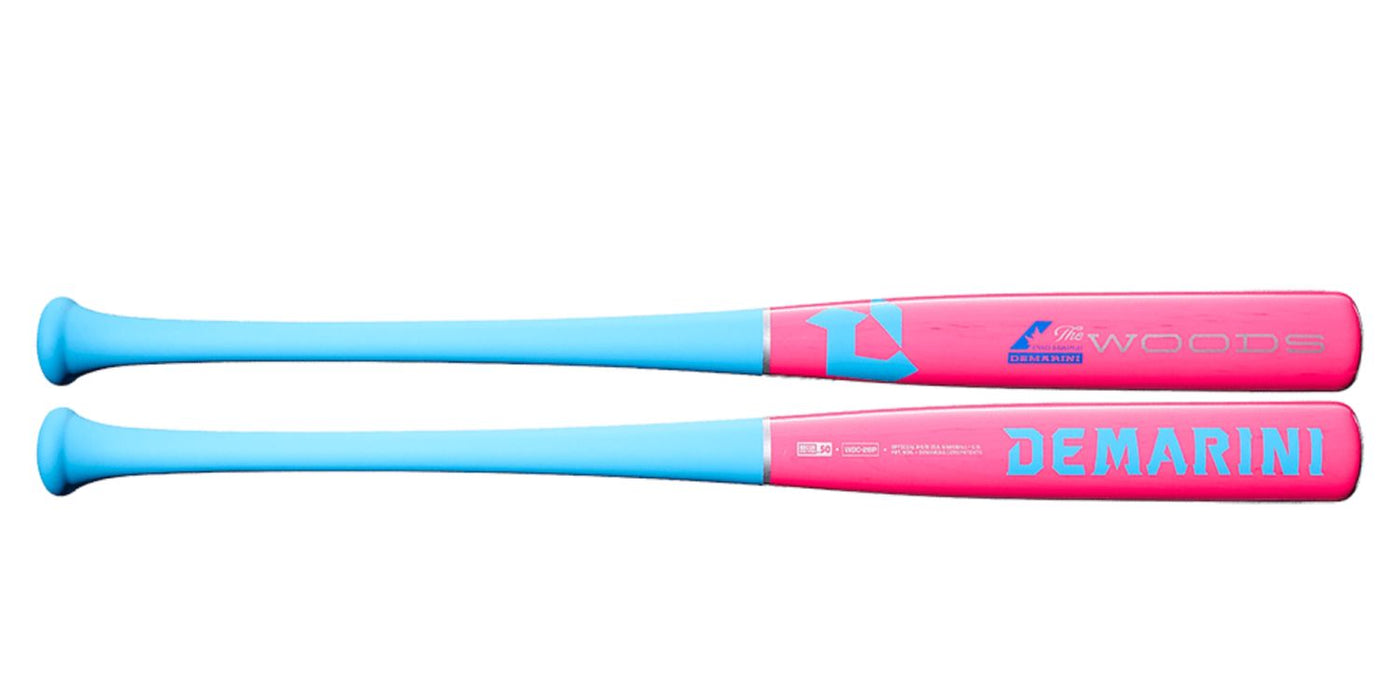 DeMarini The Woods™ Pink Wood Composite (-3) BBCOR Baseball Bat: WBD2640010 Bats DeMarini 