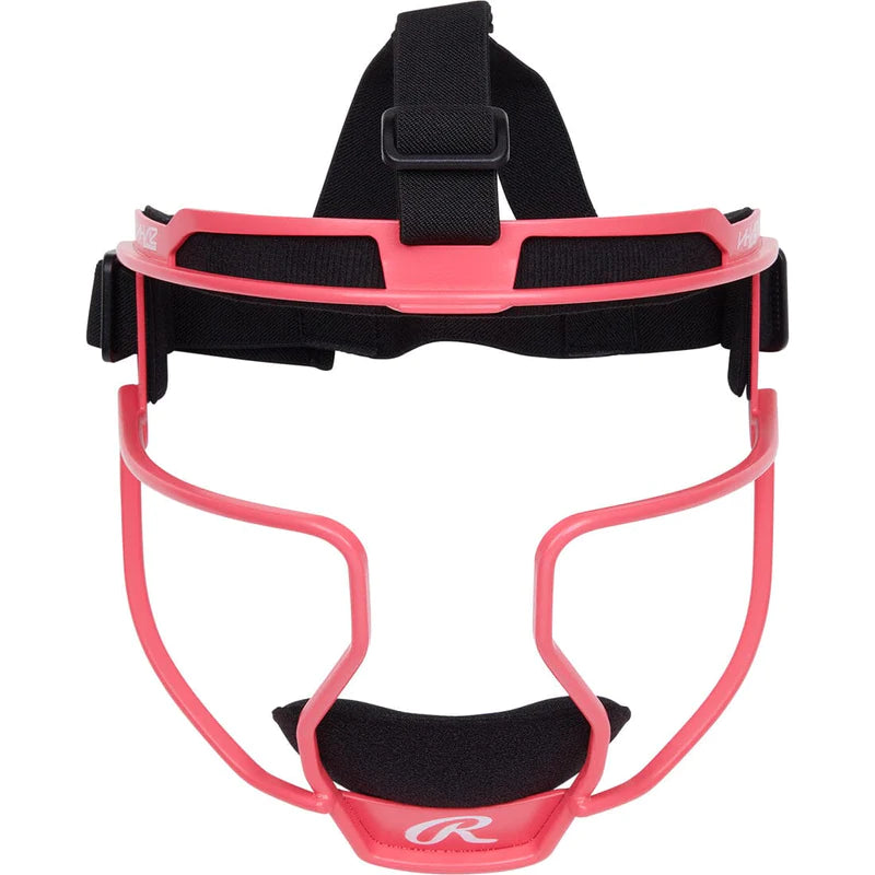 Rawlings HI-VIZ Fielder&#39;s Mask: RSBFMV Equipment Rawlings Youth Pink 
