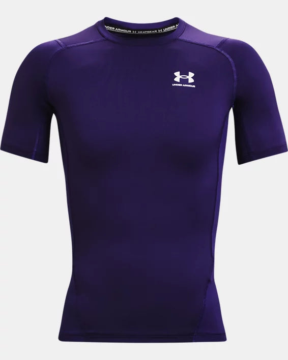 Under Armour Men&#39;s HeatGear® Short Sleeve Shirt: 1361518 Apparel Under Armour Purple Small 