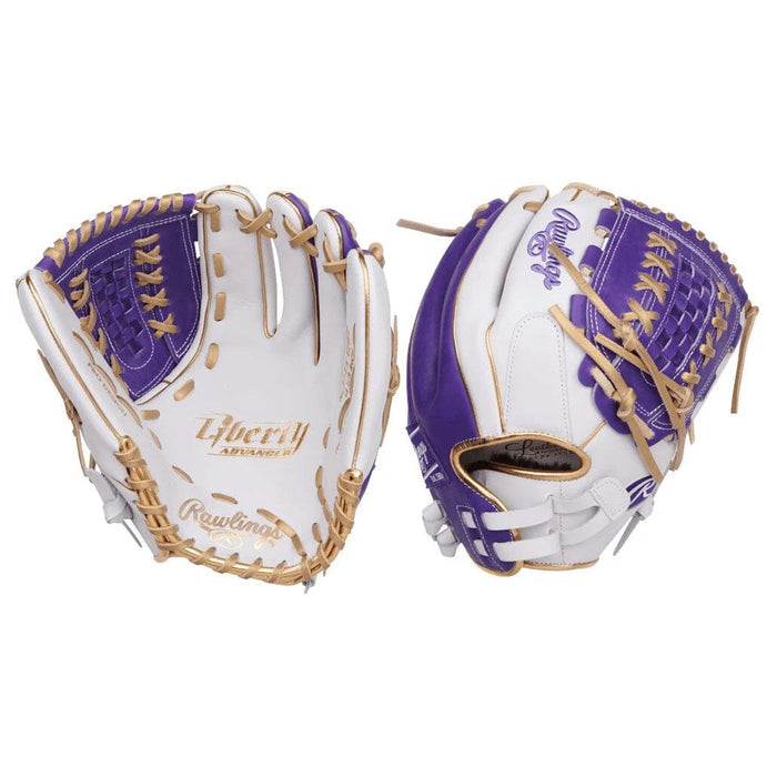 2025 Rawlings Liberty Advanced Color Series 12.5" Fastpitch Softball Glove: RLA125-18WPUG Equipment Rawlings 