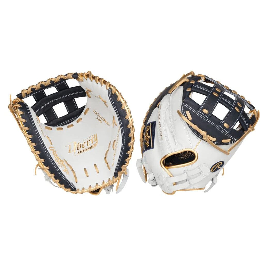 2025 Rawlings Liberty Advanced Color Series 34” Fastpitch Softball Catcher’s Mitt: RLACM34WNG Equipment Rawlings 