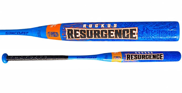 2027 Suncoast Ruckus Resurgence 12" Balanced Dual Stamp Slowpitch Softball Bat: SRRUB12 Bats Suncoast 34" 25 oz 