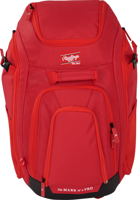 2025 Rawlings Legion 2 Players Backpack: LEGION 2 Equipment Rawlings Scarlet 