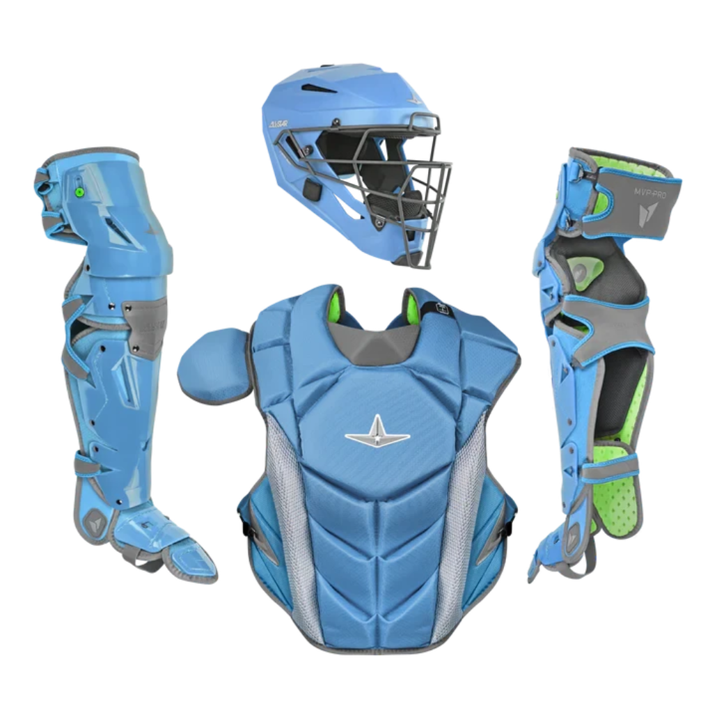 All-Star MVP-PRO SERIES™ ADULT CATCHING SET: CKCC-5-LGE Equipment All-Star Sky Blue/Graphite 