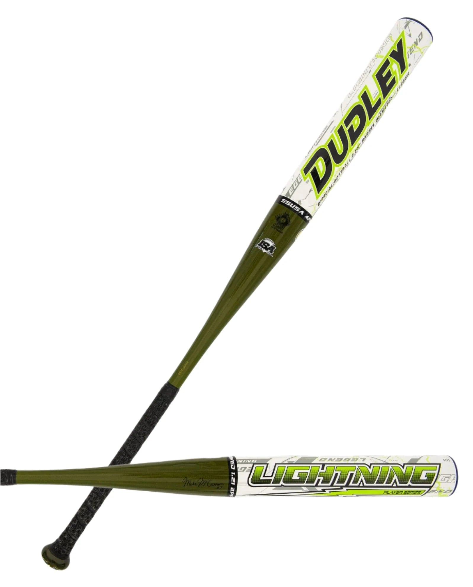 2025 Dudley® Lightning Legend McSadler Bat Signature 12" End-Loaded SSUSA Senior Slowpitch Softball Bat: LLPSSR Bats Dudley 