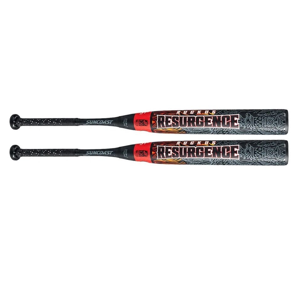 2027 Suncoast Ruckus Resurgence 12" End-Loaded Dual Stamp Slowpitch Softball Bat: SRRUE12 Bats Suncoast 34" 25.5 oz 
