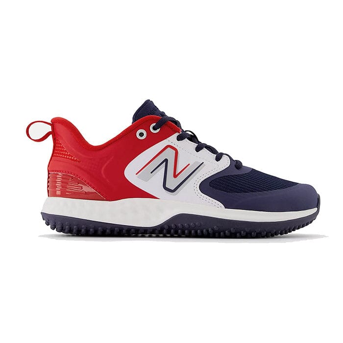 Red and black new balance turfs Clearance