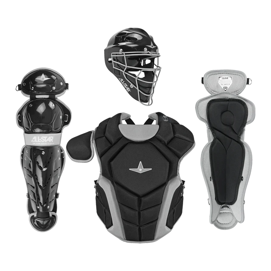 All-Star Top Star Series Baseball Catcher’s Set Ages 7-9: CKCC-TS-79 Equipment All-Star Scarlet 