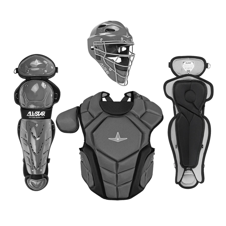 All-Star Top Star Series Baseball Catcher’s Set Ages 12-16: CKCC-TS-1216 Equipment All-Star Graphite 
