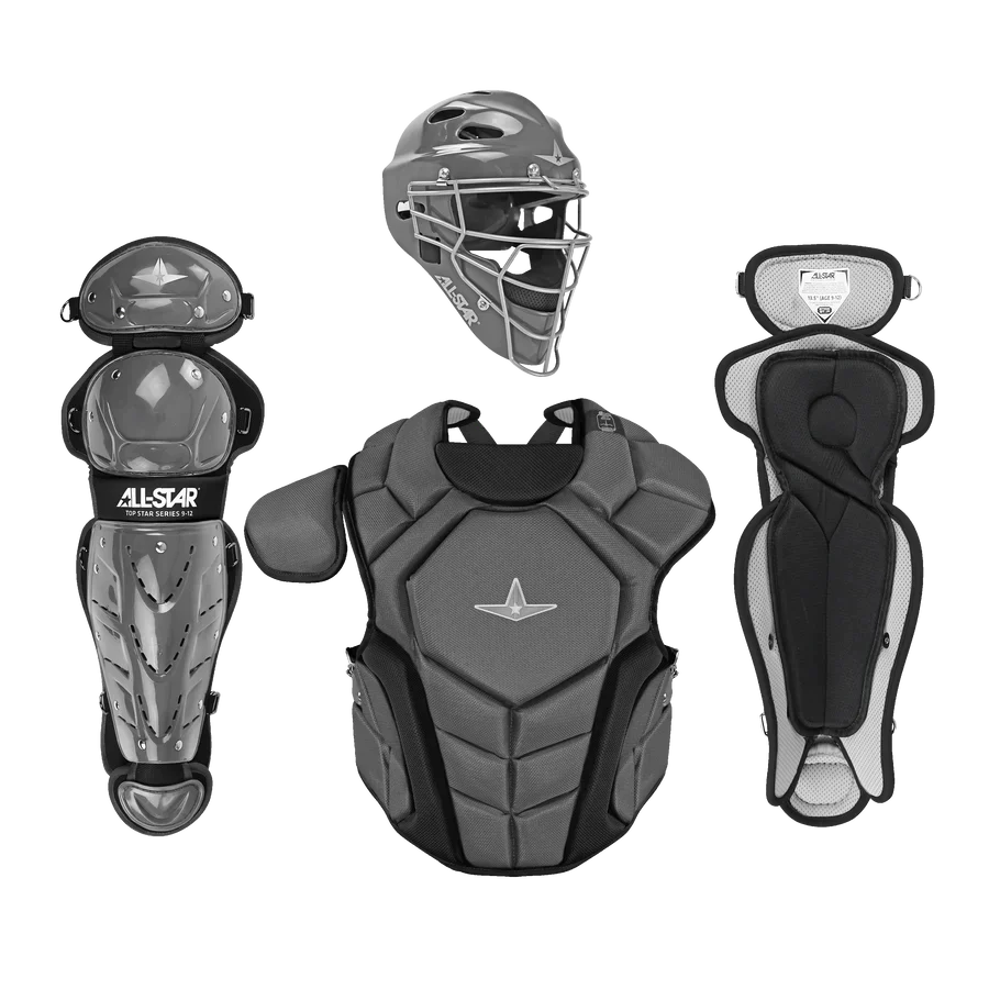 All-Star Top Star Series Baseball Catcher’s Set Ages 7-9: CKCC-TS-79 Equipment All-Star Graphite 