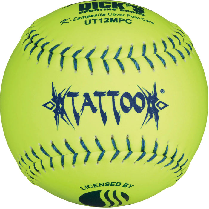 AD Starr Tattoo 12 Inch USSSA Classic M Slowpitch Softball - One Dozen: UT12MPC Balls AD Starr One Dozen (12 Balls) 