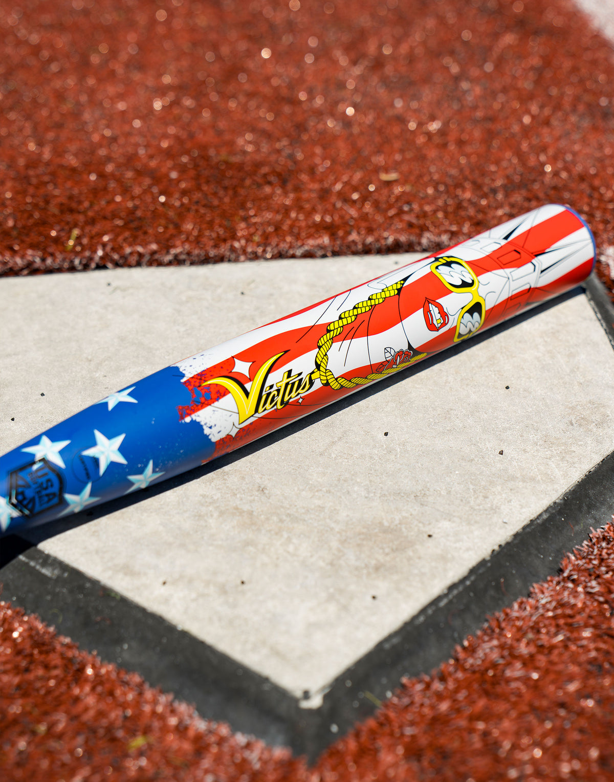 2027 Victus Beacon Stars & Stripes USA (ASA) 1-Piece End-Loaded Slowpitch Bat: VSPBSS1BA