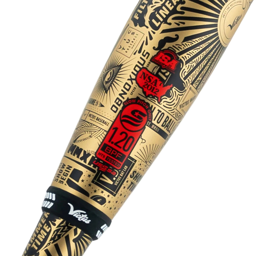 2026 Victus Nox Gold 2-Piece "Big-Boy" End-Loaded USSSA Slowpitch Softball Bat: VSPNX2BU Bats Victus 