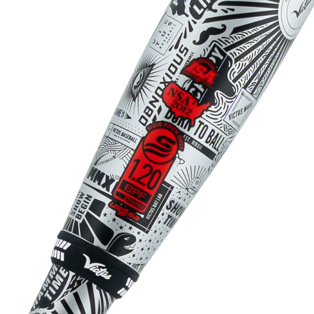 2026 Victus Nox Silver 2-Piece End-Loaded USSSA Slowpitch Softball Bat: VSPNX2YU Bats Victus 