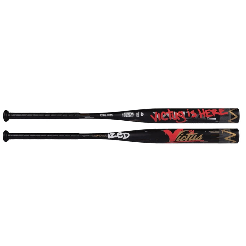 2026 Victus Vandalized Black 1-Piece End-Loaded USSSA Slowpitch Softball Bat: VSPVA1BU Bats Victus 