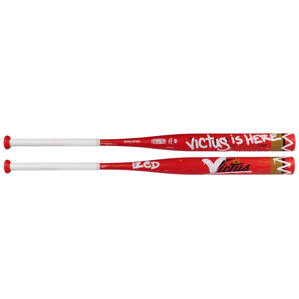 2026 Victus Vandalized Red 1-Piece End-Loaded USSSA Slowpitch Softball Bat: VSPVA1YU Bats Victus 