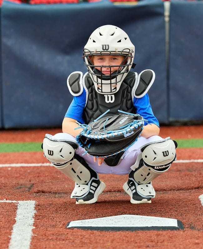 Wilson EZ Gear 2.0 Youth Baseball Catcher’s Set Size L/XL: WB572020 Equipment Wilson Sporting Goods 