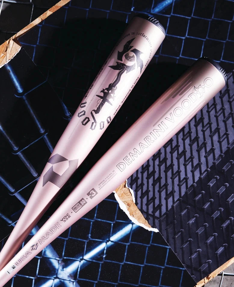 2025 DeMarini Rose Gold Voodoo One (-3) BBCOR Baseball Bat: WBD2628010 Bats DeMarini 