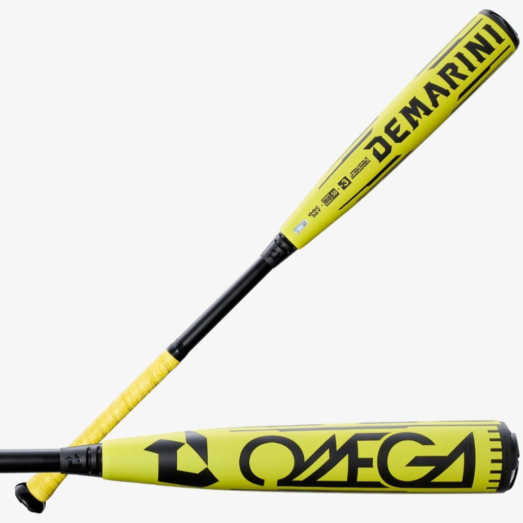 2026 DeMarini Omega™ LE Electric Yellow (-3) BBCOR Baseball Bat: WBD2635010 Bats DeMarini 