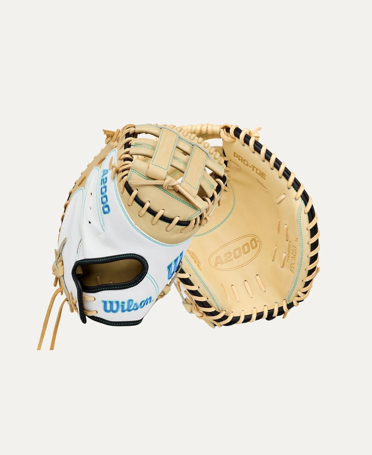 2027 Wilson A2000® FPM23SS 34” Fastpitch Catcher’s Mitt: WBG7301RT34 Equipment Wilson Sporting Goods Wear on Left 