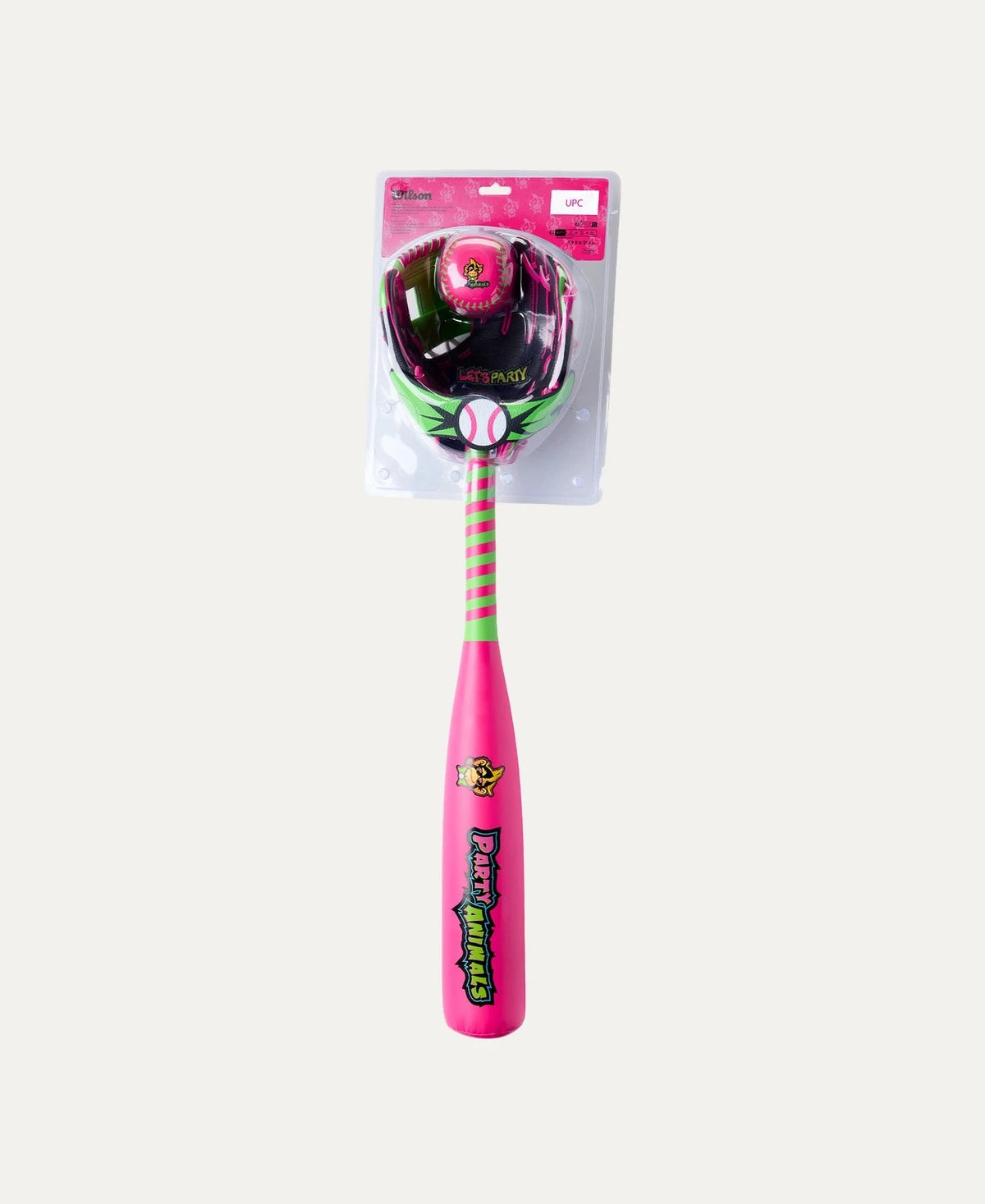2026 Wilson Party Animals™ A200® 10” Glove, Ball & Bat Combo: WBW10415810 Bats Wilson Sporting Goods 