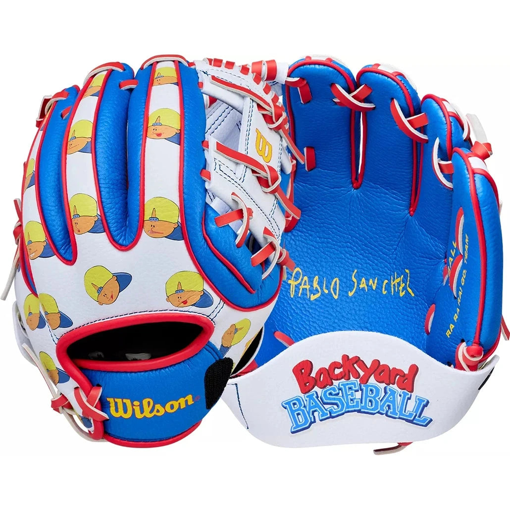 2026 Wilson "Backyard Baseball" A200 Pablo 10" Youth Baseball Glove: WBW10420110 Equipment Wilson Sporting Goods 