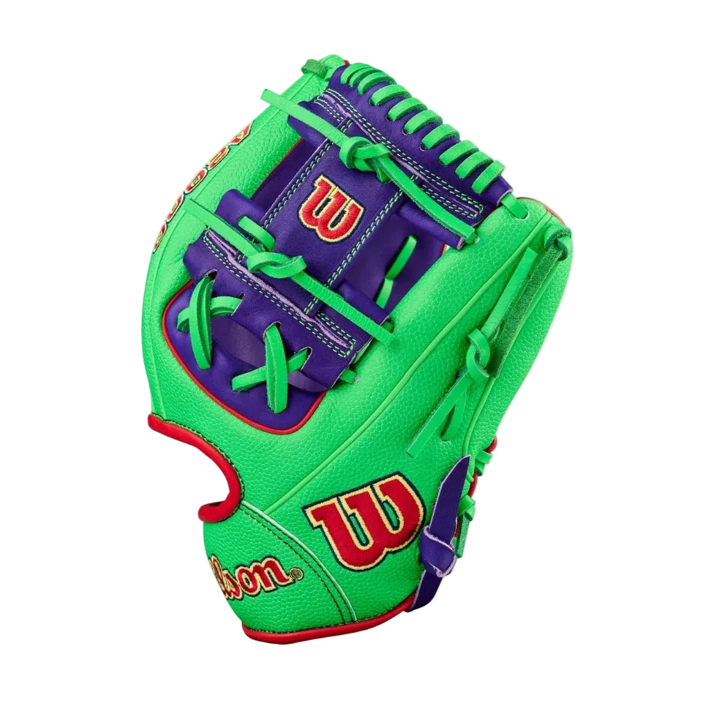 2026 Wilson A2000® Big League Chew Sour Apple 1786SS 11.5": WBW104619115 Equipment Wilson Sporting Goods Wear on Left 