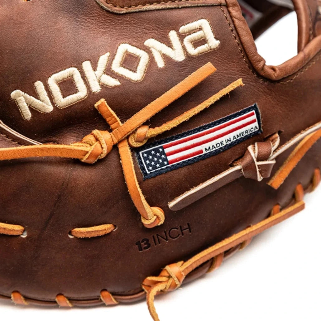 Nokona WEPN70H Walnut Baseball/Softball 1st Base Mitt 13": WEPN70H Equipment Nokona 