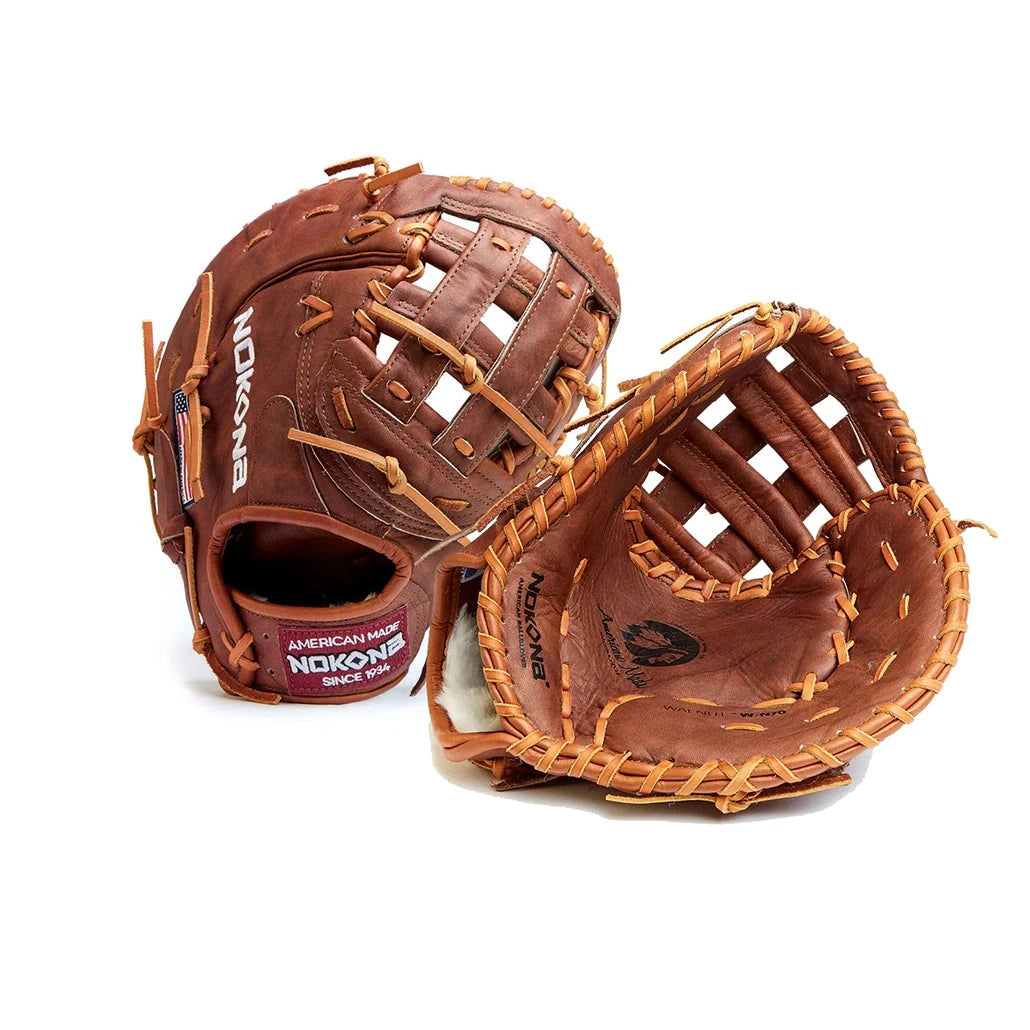 Nokona WEPN70H Walnut Baseball/Softball 1st Base Mitt 13": WEPN70H Equipment Nokona 