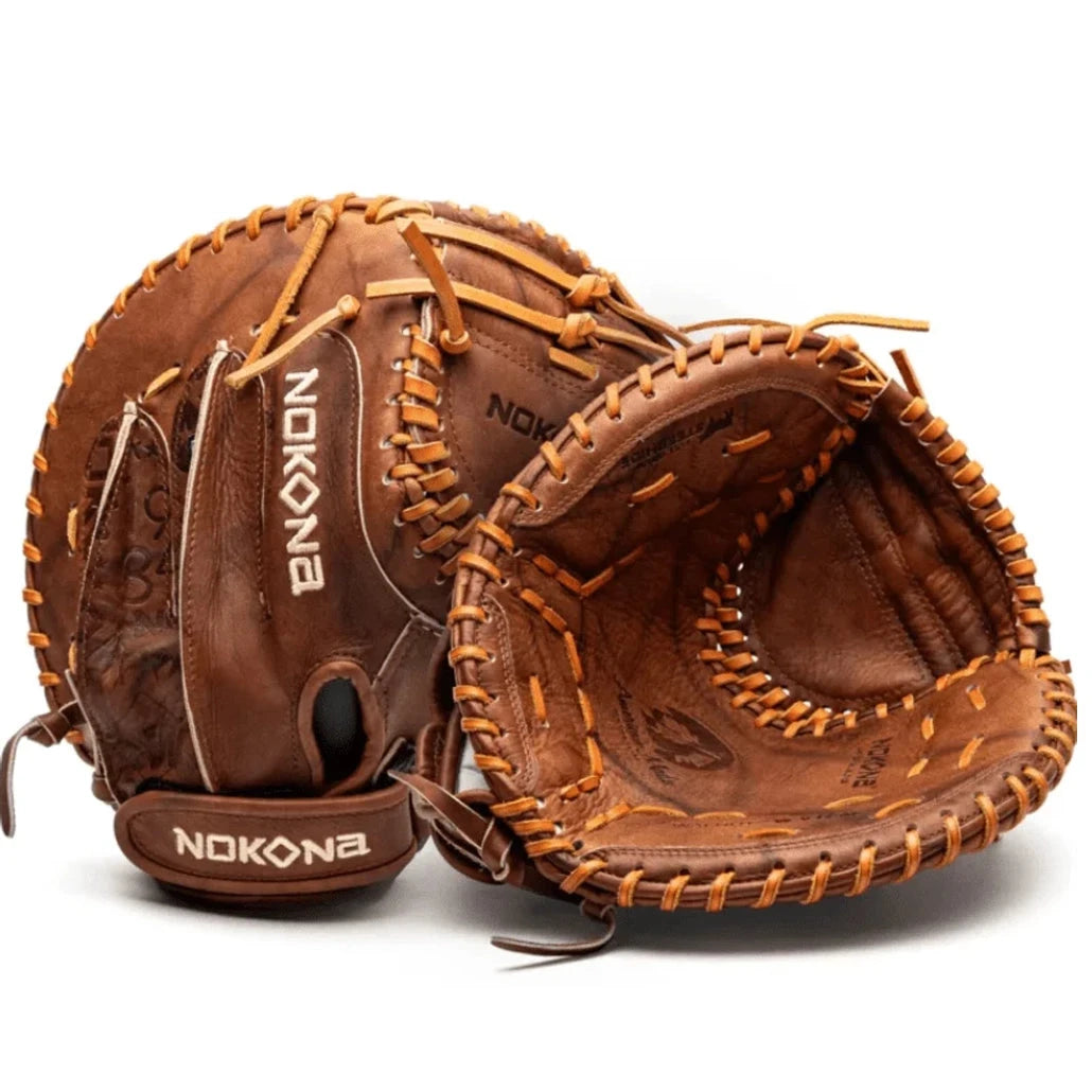 Nokona W-EPV32050C Walnut Fastpitch Catcher's Mitt: WEPV3250C Equipment Nokona 