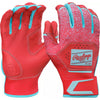 Rawlings Workhorse® Adult and Youth Baseball Batting Gloves: WH25BG Red/Columbia